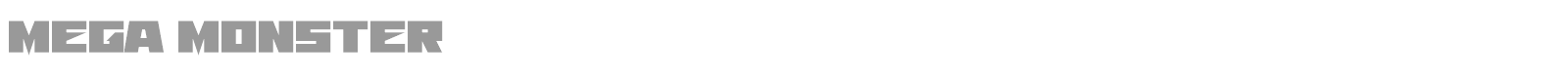 Mega Monster font preview